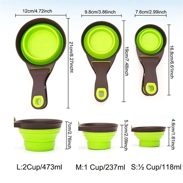 Collapsible Dog Food Measuring Cup