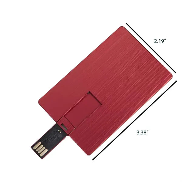 8GB Portable Metal Business Card USB Flash Drive Storage