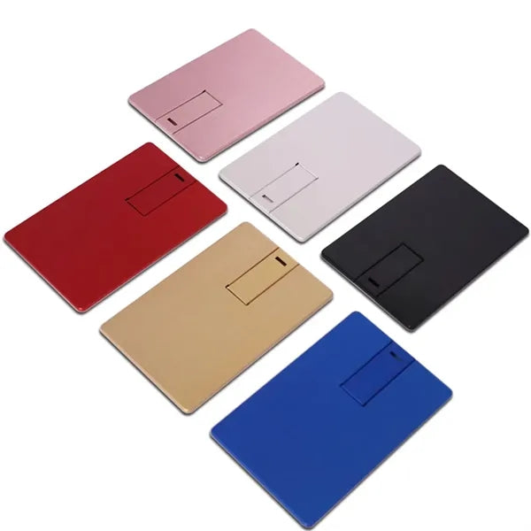 8GB Portable Metal Business Card USB Flash Drive Storage