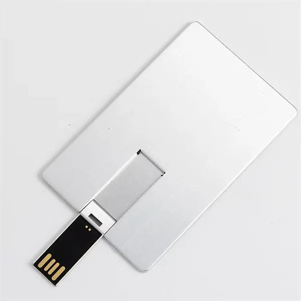 8GB Portable Metal Business Card USB Flash Drive Storage