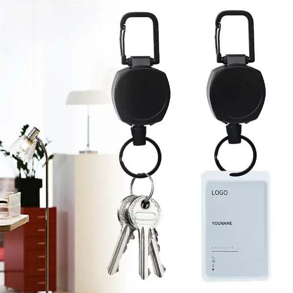 Retractable Badge Reel with Carabiner