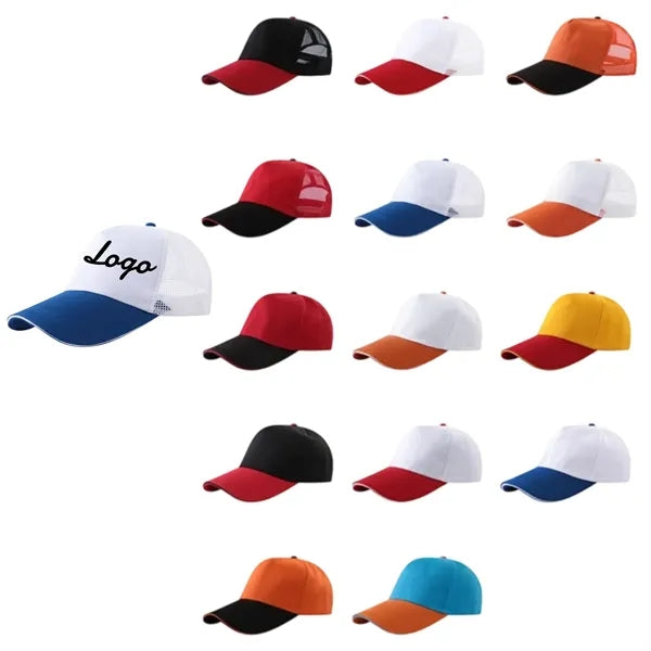 Colorful Mesh Back Custom Logo Baseball Caps
