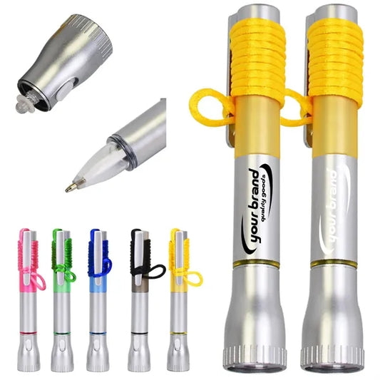 LED Flashlight Pen with Lanyard