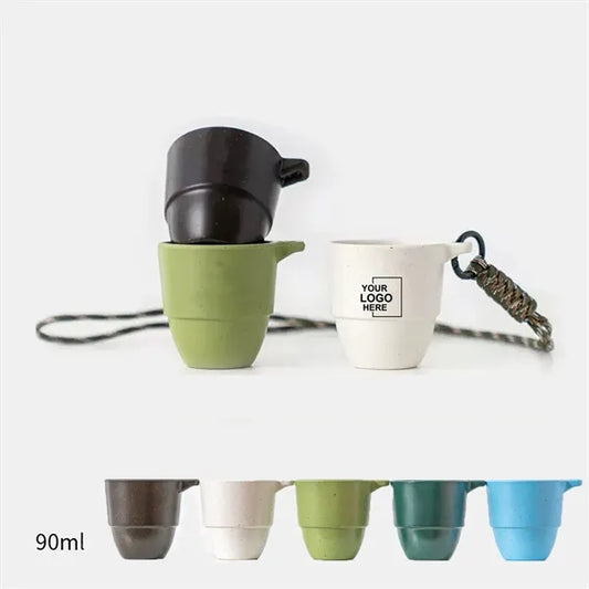 3.2oz Eco Coffee Grounds Camping Cup