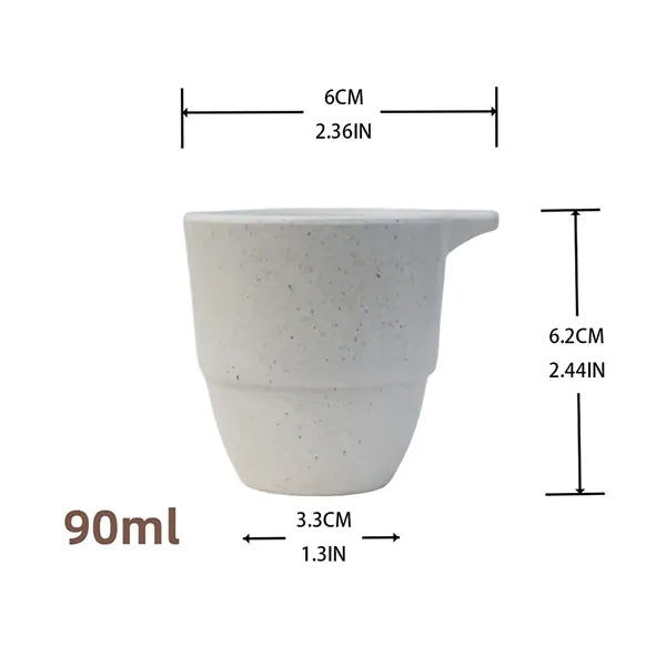 3.2oz Eco Coffee Grounds Camping Cup