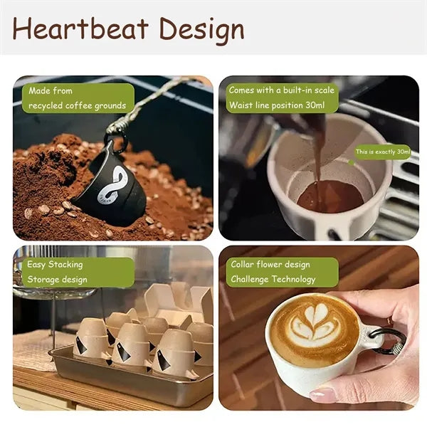 3.2oz Eco Coffee Grounds Camping Cup
