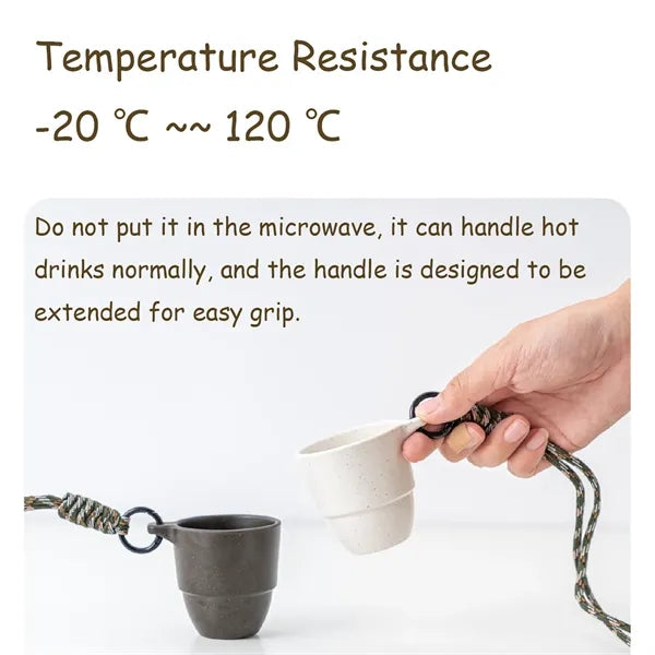 3.2oz Eco Coffee Grounds Camping Cup