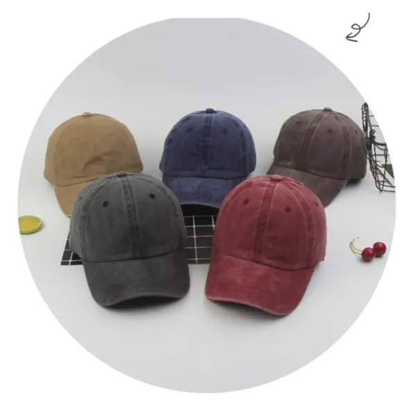 Colorful Distressed Custom - Logo Baseball Caps
