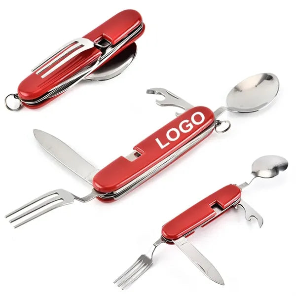 Portable 4-in-1 Stainless Steel Cutlery