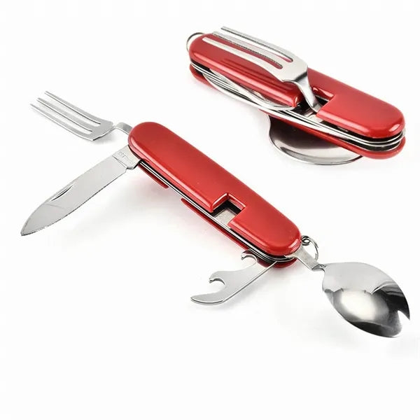 Portable 4-in-1 Stainless Steel Cutlery