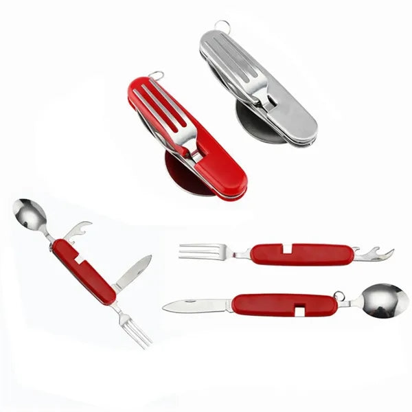 Portable 4-in-1 Stainless Steel Cutlery