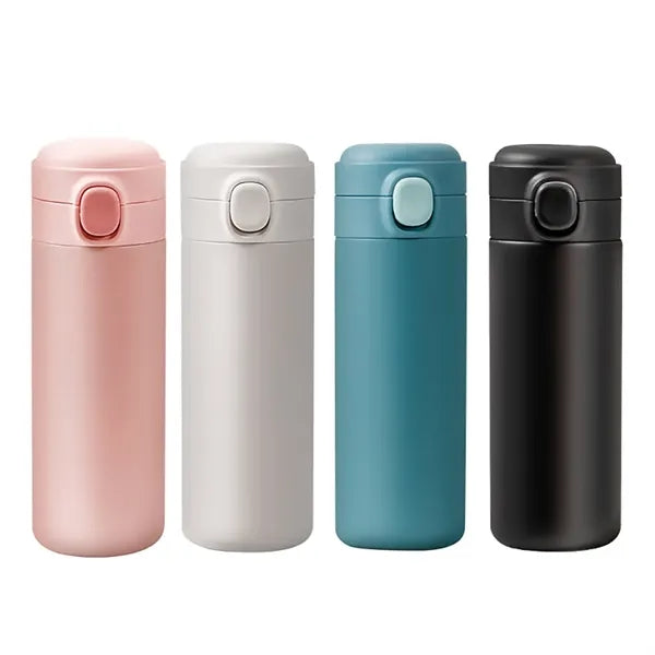 Push Open Stainless Steel Vacuum Water Bottles