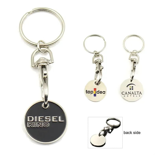 Trolley Coin Keychain Quarter Size