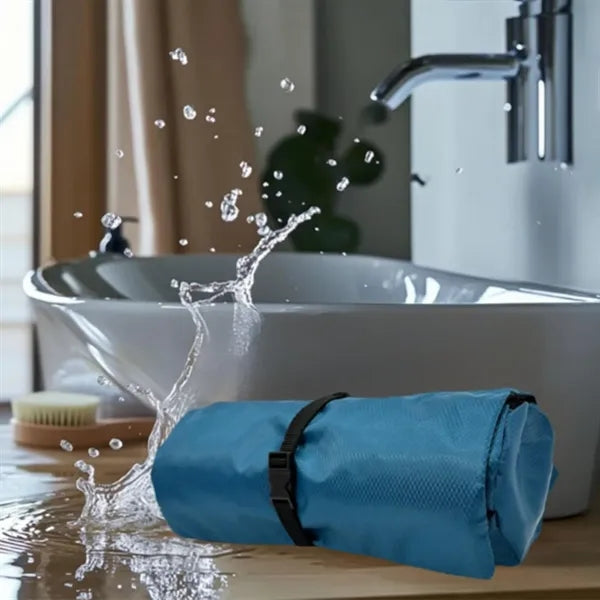 Waterproof Foldable Travel Toiletry Bag With Hook Organizer