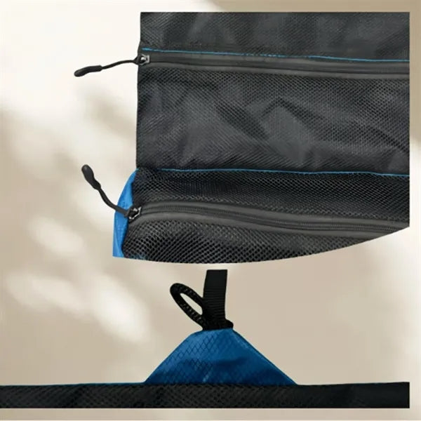 Waterproof Foldable Travel Toiletry Bag With Hook Organizer