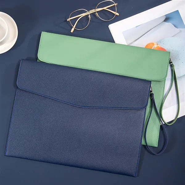 Waterproof A4 PU Leather File Folder For Office Use