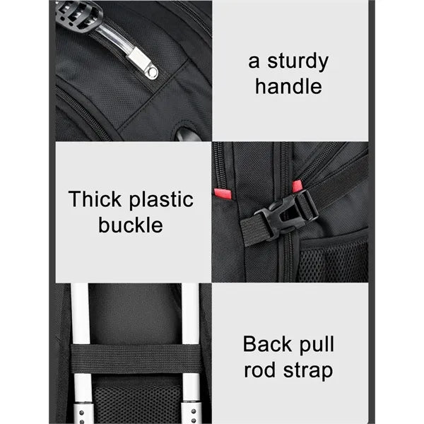 Extra Large Travel Laptop Backpack with USB Charging Port