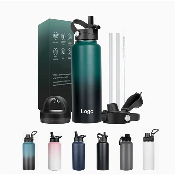 24oz Stainless Steel Water Bottle with Quick Fill Lid