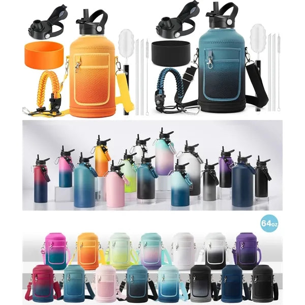 24oz Stainless Steel Water Bottle with Quick Fill Lid