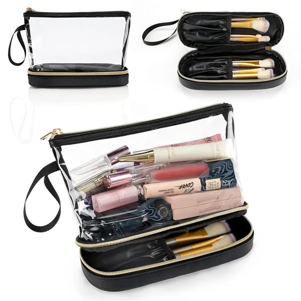 Clear Cosmetic Bag Make Up Organizer Travel Makeup Toiletry
