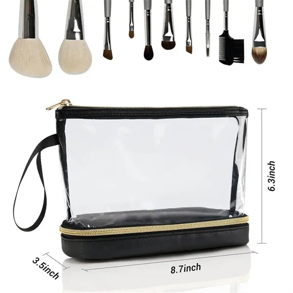 Clear Cosmetic Bag Make Up Organizer Travel Makeup Toiletry