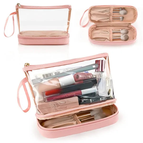 Clear Cosmetic Bag Make Up Organizer Travel Makeup Toiletry