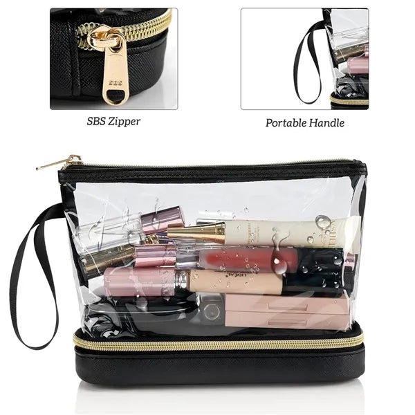 Clear Cosmetic Bag Make Up Organizer Travel Makeup Toiletry