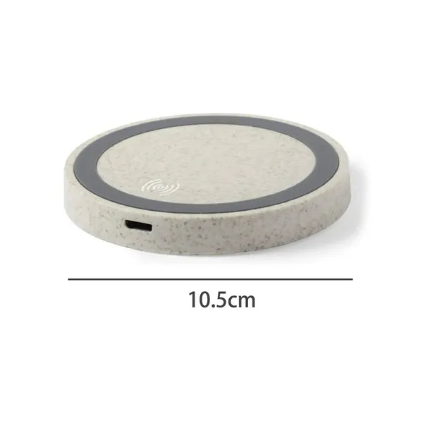 Eco-Friendly Wheat Straw Wireless Charger 15W