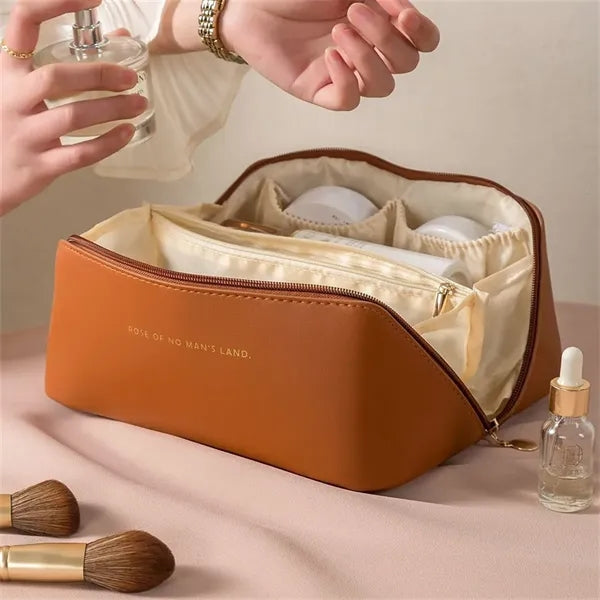 Travel Makeup Bag Organizer with Divider Portable Pouch