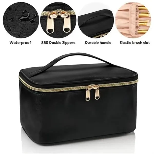 Cosmetic Travel Makeup Bag With Handle for Women