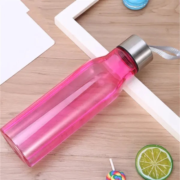20oz Plastic Water Bottle with Stainless Steel Lid