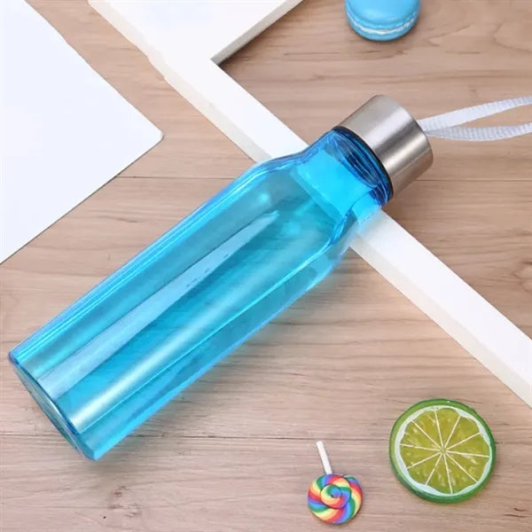 20oz Plastic Water Bottle with Stainless Steel Lid