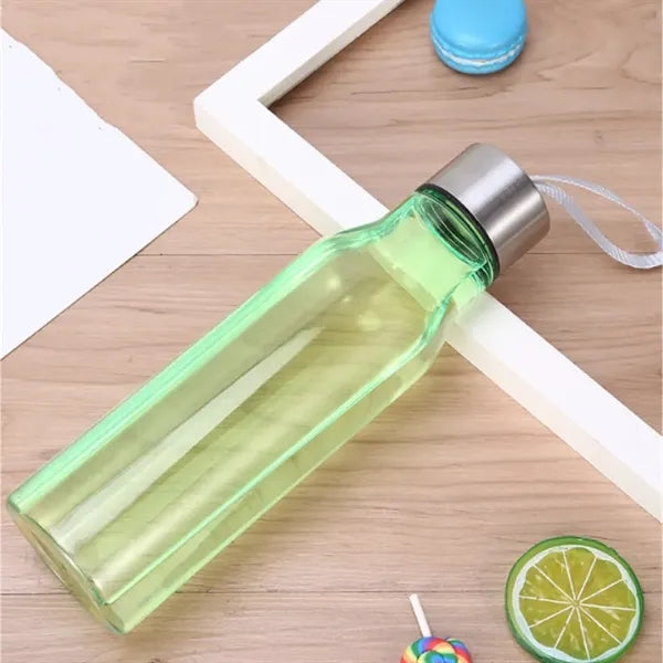 20oz Plastic Water Bottle with Stainless Steel Lid