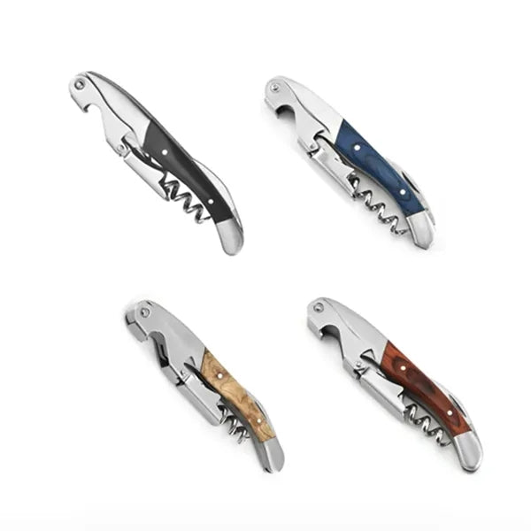 Stainless Steel Wine Opener with Wooden Handle