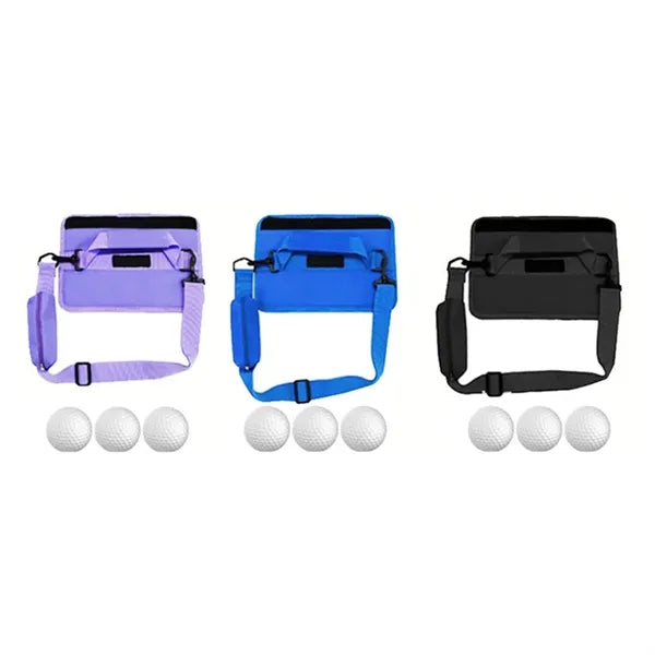Portable Golf Club Shoulder Bag with Ball Holder