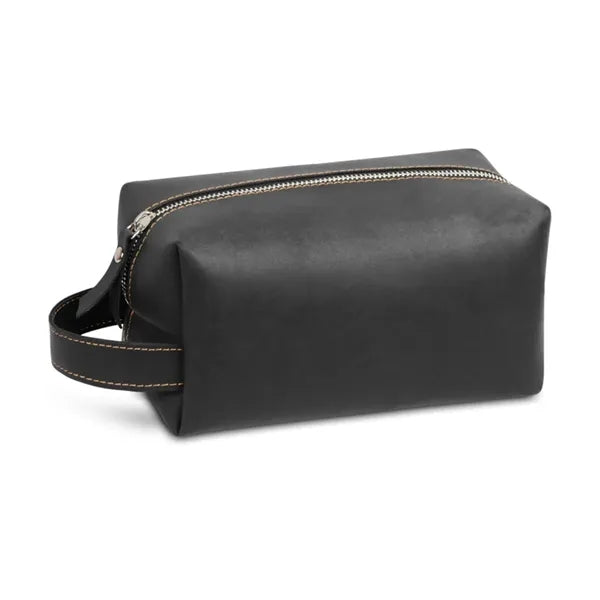 Mens PU Leather Toiletry Bag with Handle