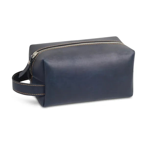 Mens PU Leather Toiletry Bag with Handle