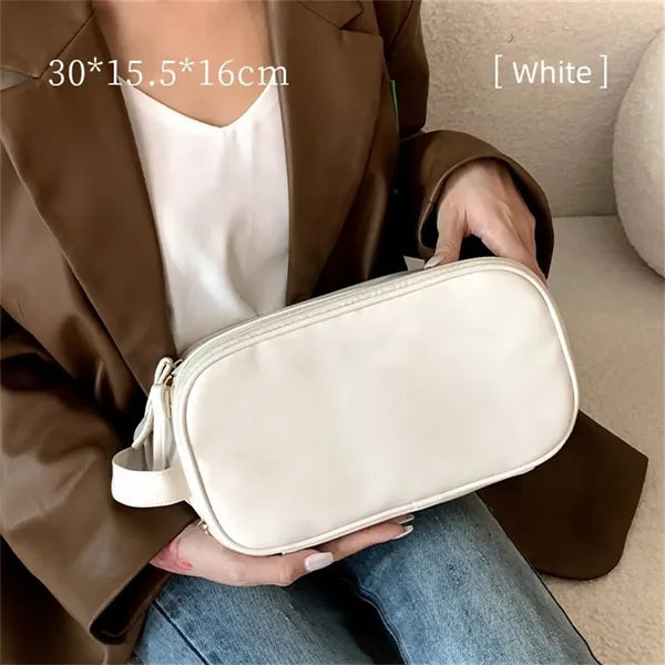 PU Travel Makeup Bag Organizer with Divider for Women