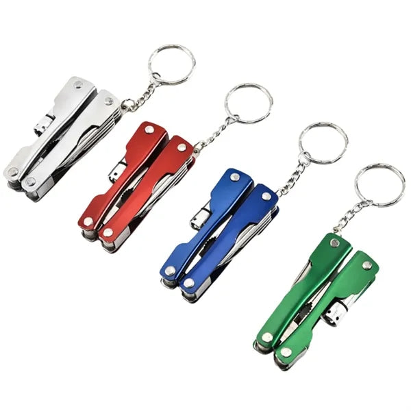 Stainless Steel Multi-Tool Folding Pliers w/ Mini Flashlight