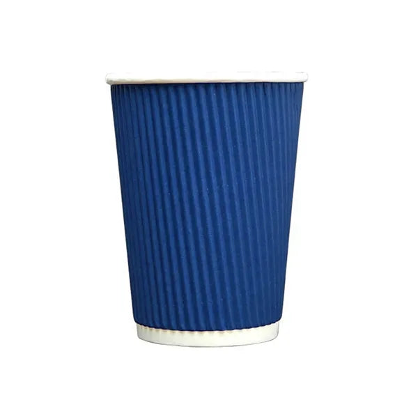 12 oz Serrated Paper Coffee Cup Double Wall