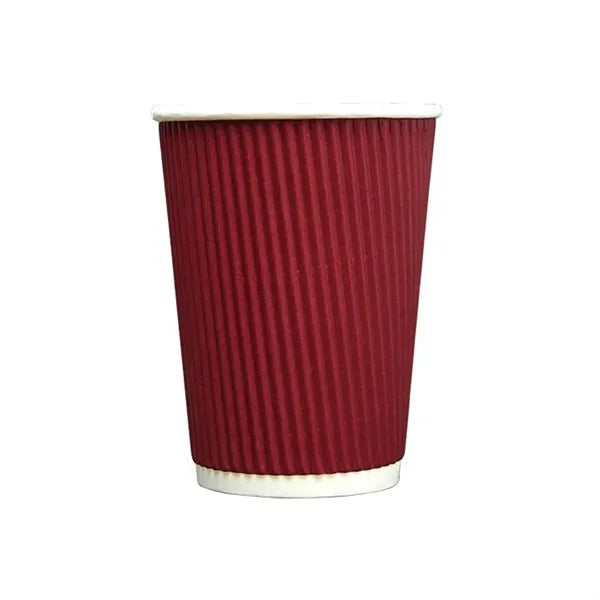12 oz Serrated Paper Coffee Cup Double Wall