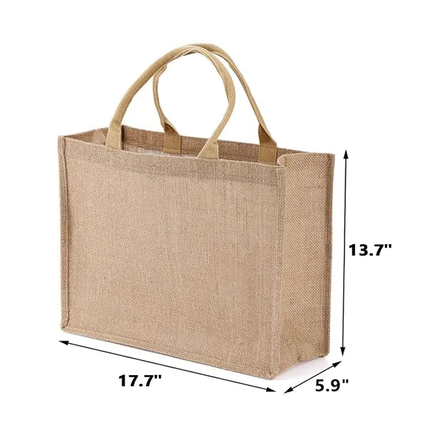 Burlap Tote Bag