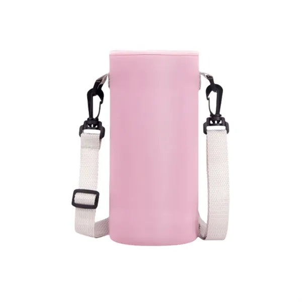Neoprene Water Bottle Sleeve with Shoulder Strap