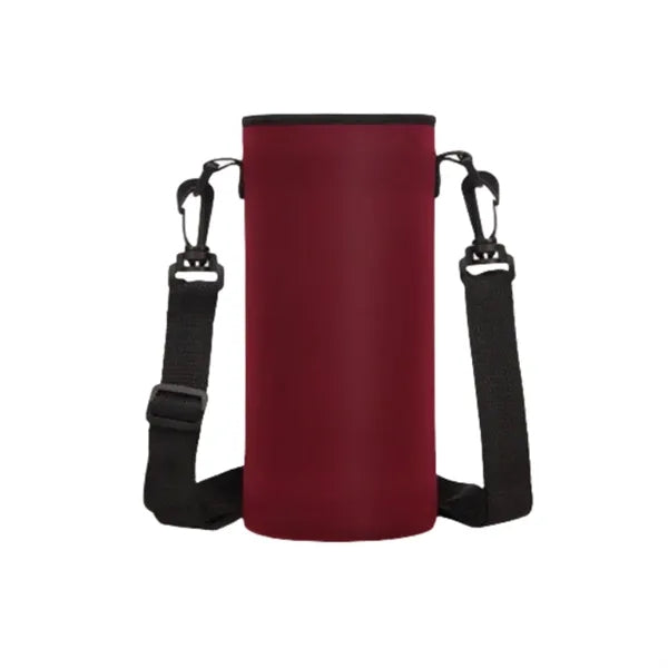 Neoprene Water Bottle Sleeve with Shoulder Strap