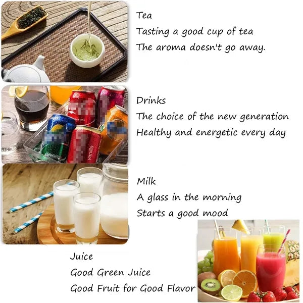 17OZ Highly Colorful Bamboo Straw Lid Mugs