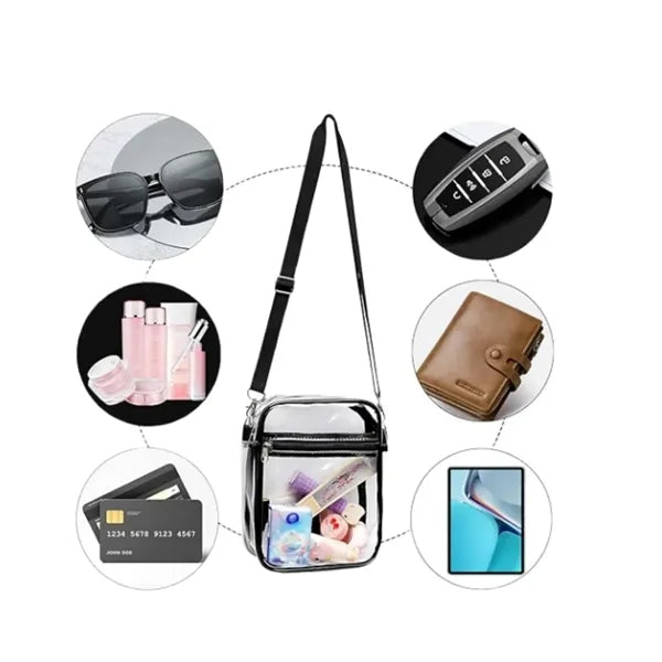 CrossBody Bag Stadium Approved Clear Purse