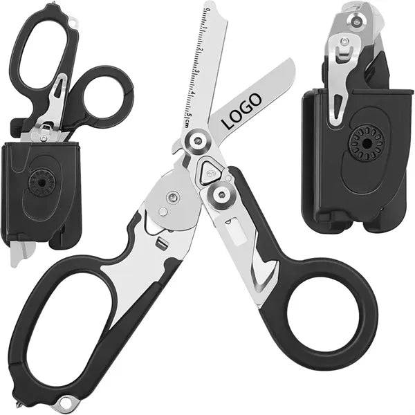 6 In 1 Multi-function Foldable Trauma Shears With Compatible