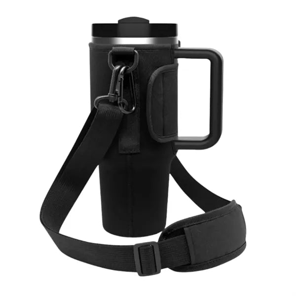 Neoprene Water Bottle Holder with Adjustable Shoulder Strap