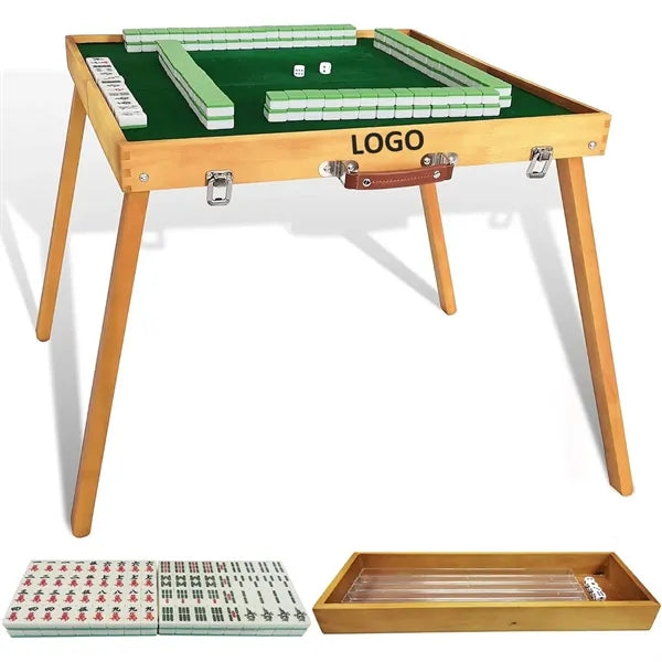 Foldable Mahjong Table All in One Racks