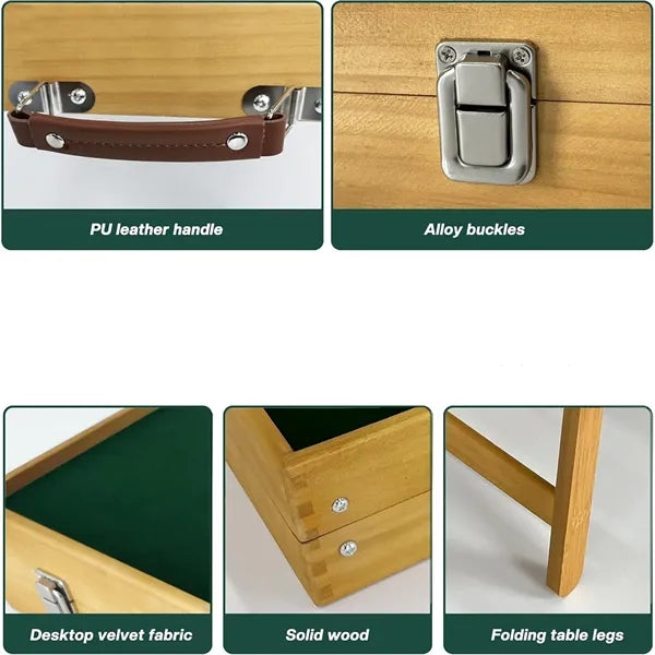 Foldable Mahjong Table All in One Racks